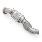 Downpipe RM Motors para BMW E90 E60 E83 E71 M57N2 con catalizador Euro 3 100 CPSI