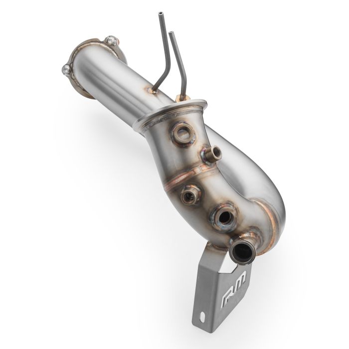 Tubo de escape descendente para Audi A4 S4 / Avant Quattro / Avant 3.0 TDI sin catalizador, sin silenciador, sin protector térmico.