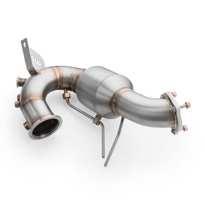 Downpipe for Audi A4 S4 / Avant Quattro / Avant 3.0 TDI EURO 6 without silencer or heat shield.