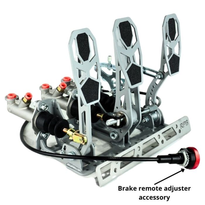 Kit de pedalera para coche con soporte de suelo y reposapiés RacingPedalBoxes