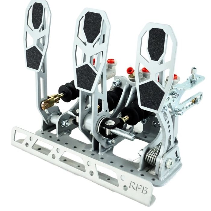 Kit de pedalera para coche con soporte de suelo y reposapiés RacingPedalBoxes