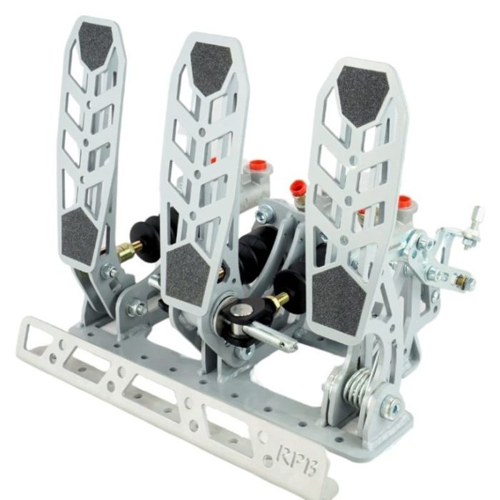 Pedalbox Drifting & Rally con soporte para el suelo y reposapiés RacingPedalBoxes - Gris