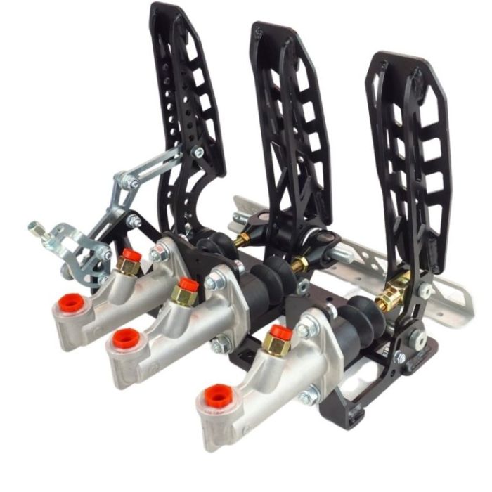 Pedalbox Drifting & Rally con soporte para el suelo y reposapiés RacingPedalBoxes - Gris