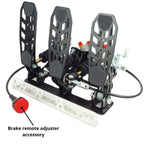 Pedalbox Drifting & Rally with Floor Mount and Footrest RacingPedalBoxes - Gray