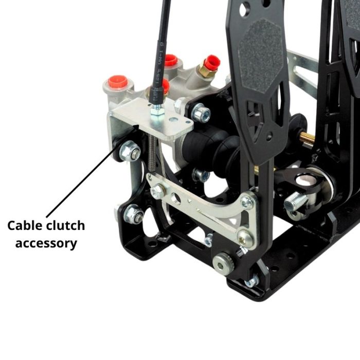 Floor-mount Pedal Box Eco Class, compact, for racing