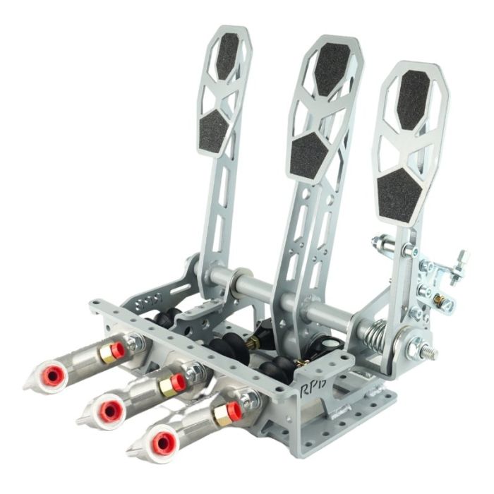 Pedalbox invertida de montaje en suelo con reposapiés RacingPedalBoxes - Negro