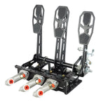 Floor Mounted Inverted Pedal Box with Footrest RacingPedalBoxes - Black