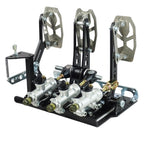 Pedalbox Kart Cross SMG montaje en suelo con reposapiés RacingPedalBoxes
