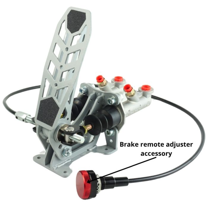 Pedal de freno para cilindros maestros dobles, montaje en piso, RacingPedalBoxes