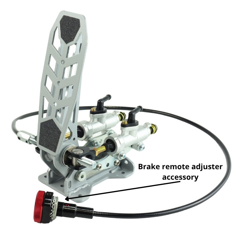 Pedal de freno compatible con bombas de moto montaje en suelo RacingPedalBoxes