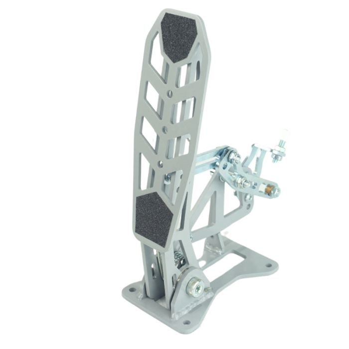 Floor-mounted accelerator pedal support for front-engine RacingPedalBoxes