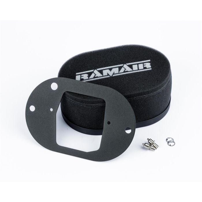 Ramair RS2V2-215-403 Foam Air Filter for Carburetor with Base Plate for Weber 32 34 DFT, 65mm Internal Height.