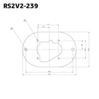 Filtro de aire de espuma Ramair para carburador con base para Weber 32 34 DMTL DMTR DATR 40 mm
