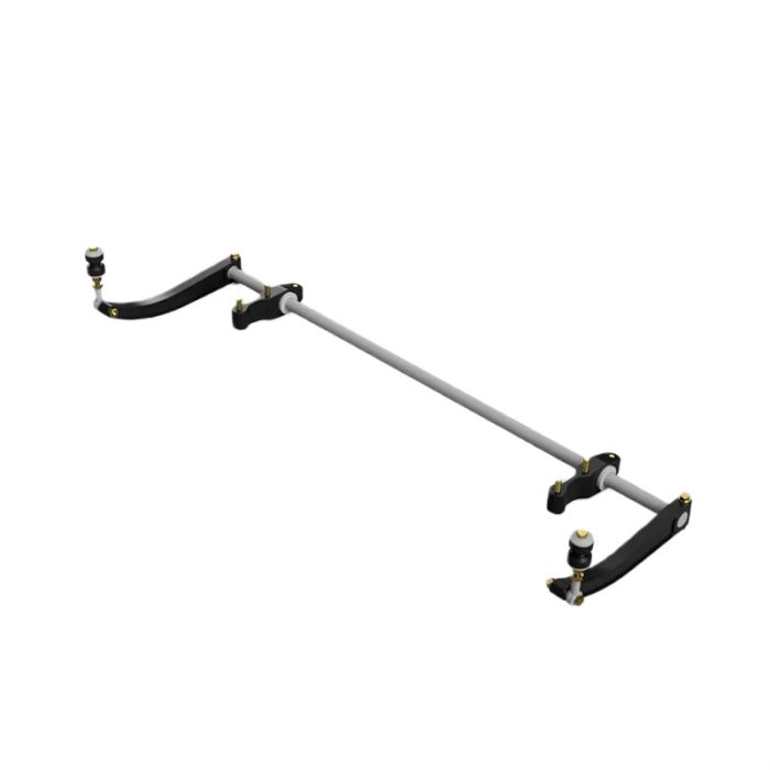 Restomotive Trapezoid-Style Machined Aluminum Front Sway Bar Kit for 1964-1968 Ford Mustang