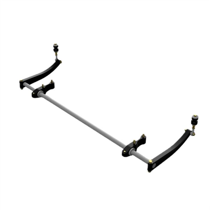 Restomotive Trapezoid-Style Machined Aluminum Front Sway Bar Kit for 1964-1968 Ford Mustang