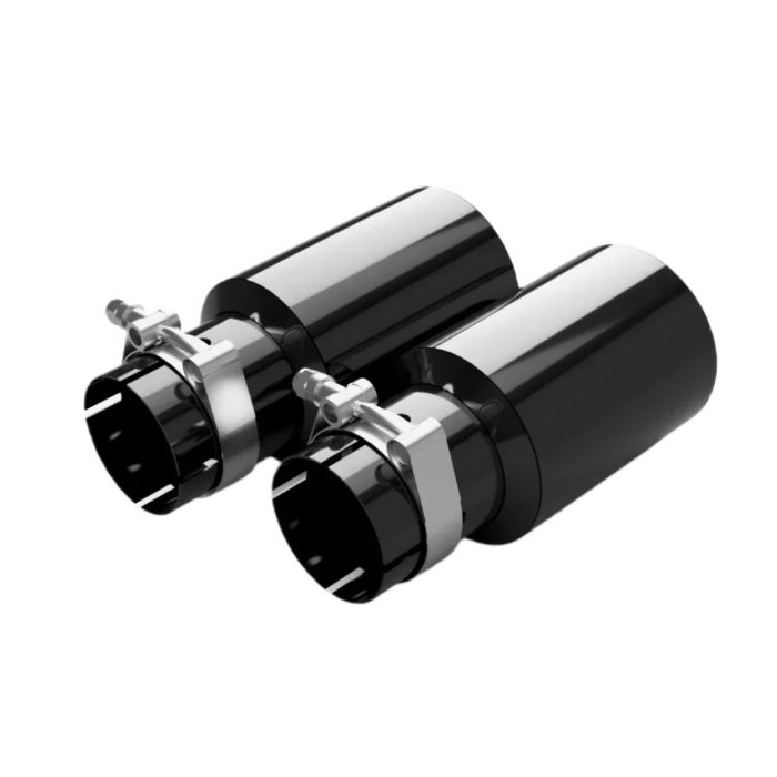 Restomotive black titanium exhaust tips