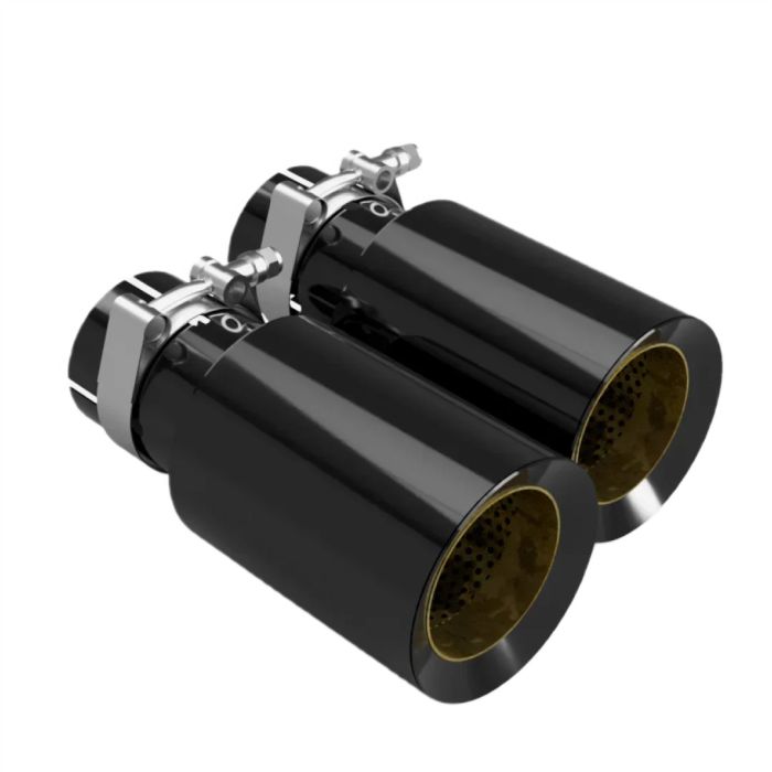Restomotive black titanium exhaust tips