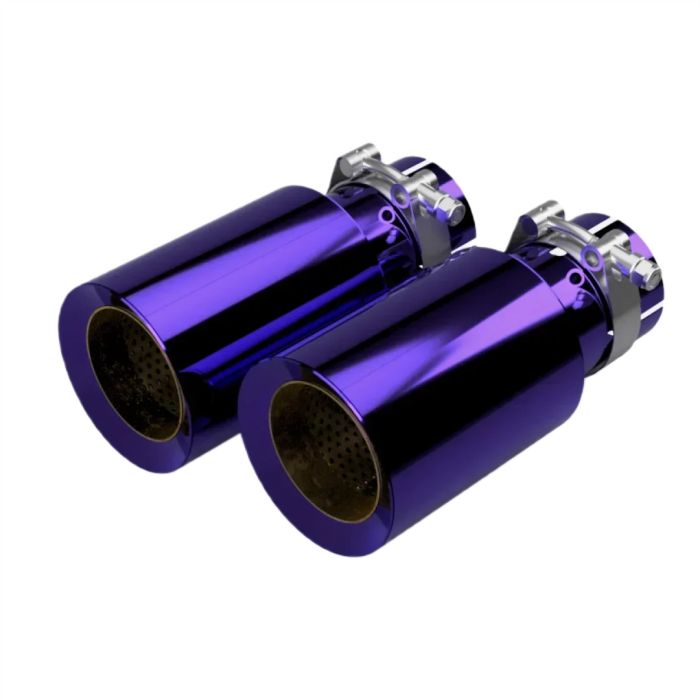 Restomotive purple titanium exhaust tips