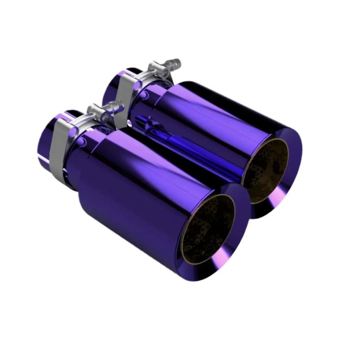 Restomotive purple titanium exhaust tips