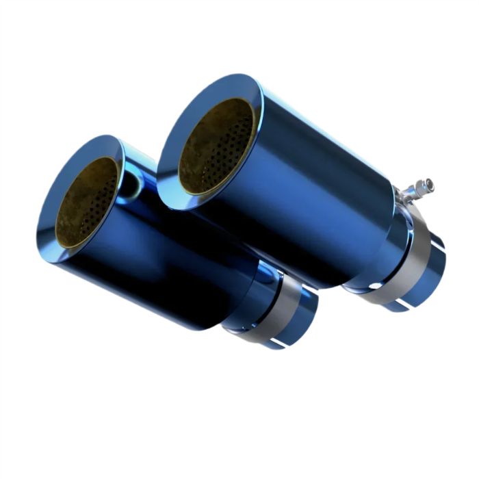 Restomotive Blue Titanium Exhaust Tips