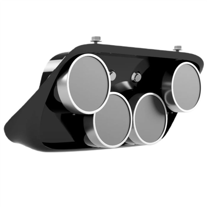 Carcasa del indicador en lugar de la radio Restomotive para Ford Mustang 1967-1968