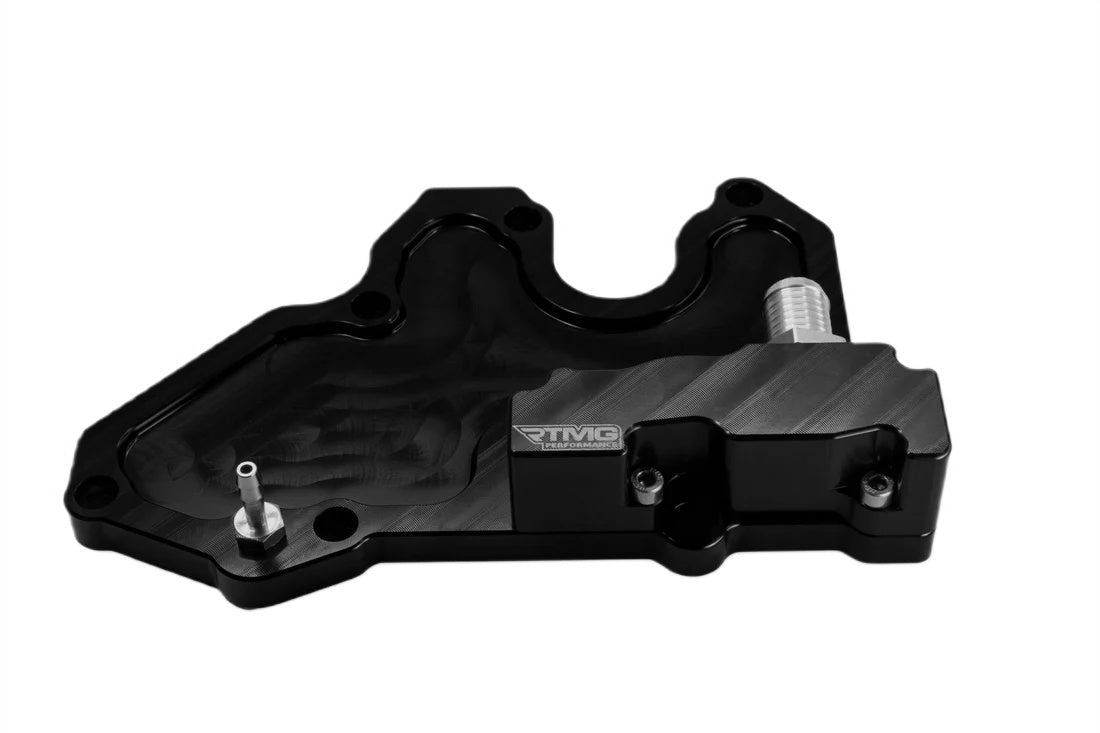 Adaptador de respiradero PCV 17 mm - 0,66 in para tapa de balancines RTMG Performance para 1.8/2.0 TSI EA888 Gen 3 negro