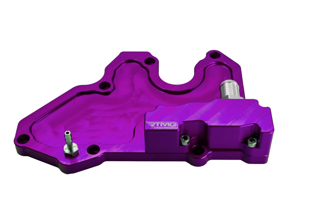 Adaptador de ventilación de la tapa de balancines PCV RTMG Performance 17 mm - 0,66 in para 1.8/2.0 TSI EA888 Gen 3 morado