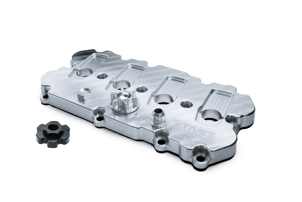Tapa de balancines RTMG Performance para motores EA113 2.0 TFSI plata