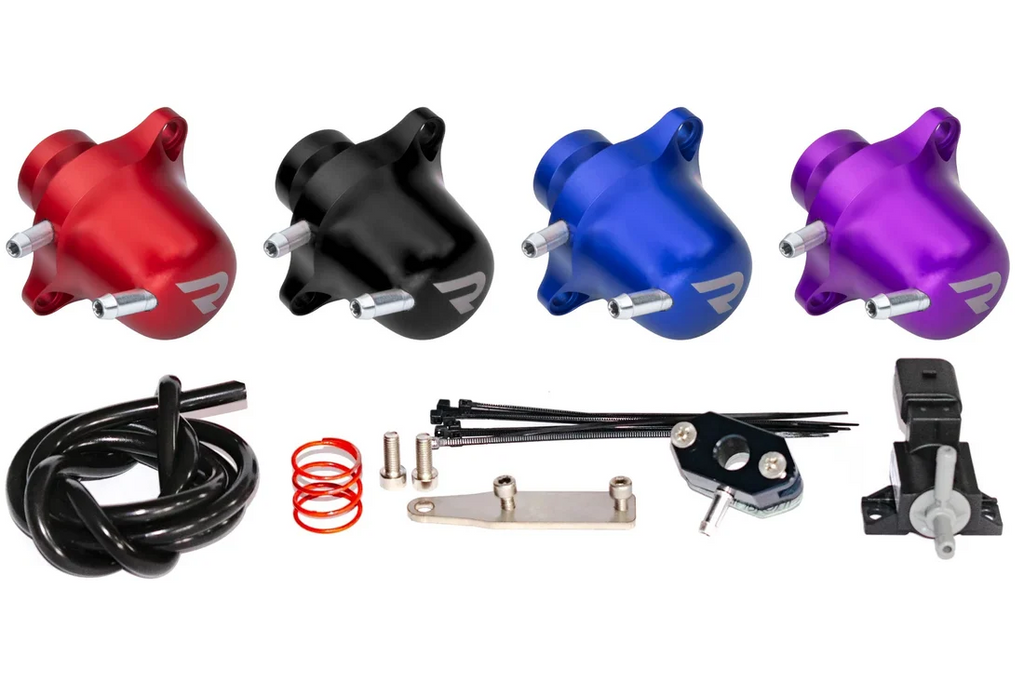 Kit de diverter valve RTMG Performance para 1.4 TSI EA111 Twincharger rojo