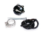 Kit de blow off RTMG Performance de 50 mm con rodamiento de bolas y V-Band, acero inoxidable negro