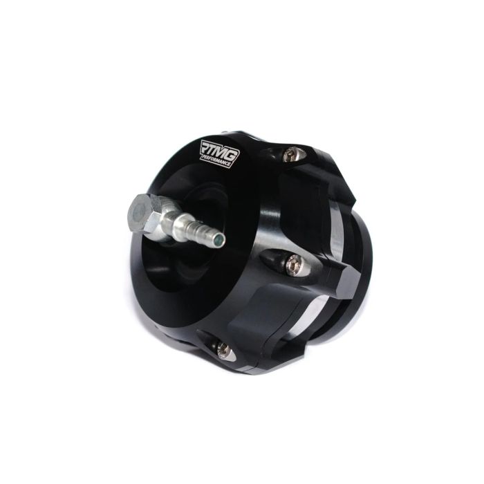 RTMG Performance 50mm Ball Bearing Blow Off Valve Kit with Black Stainless Steel V-Band.