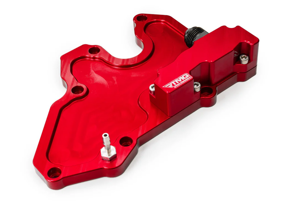 Adaptador de ventilación de la tapa de balancines PCV RTMG Performance AN10 para 1.8/2.0 TSI EA888 Gen 3 rojo