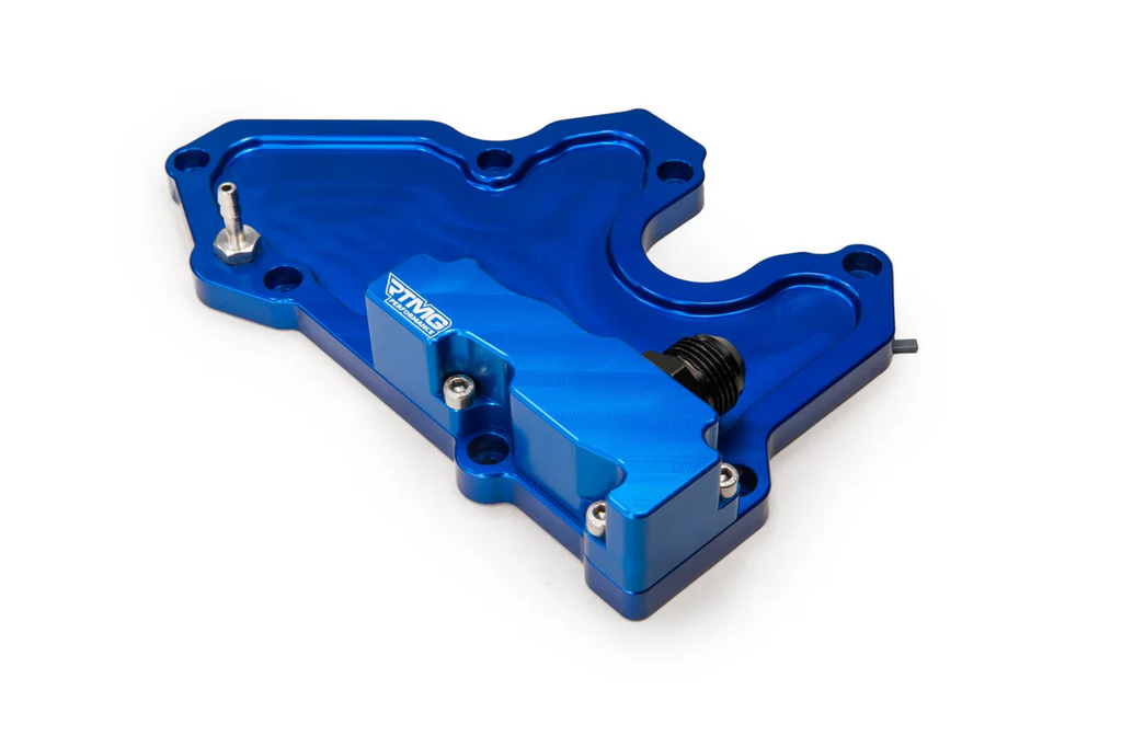 Adaptador de ventilación de la tapa de balancines PCV RTMG Performance AN10 para 1.8/2.0 TSI EA888 Gen 3 azul