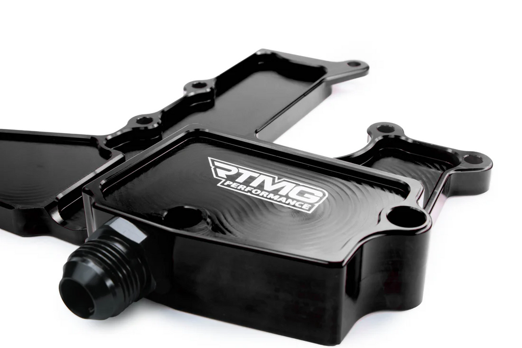 Adaptador de ventilación de la tapa de balancines PCV Racing para 1.8 2.0 TSI EA888 negro