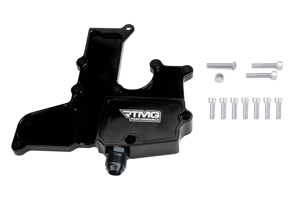 Adaptador de ventilación de la tapa de balancines PCV Racing para 1.8 2.0 TSI EA888 negro