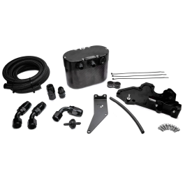 RTMG Performance Carbon Oil Catch Can Kit for Audi A3 S3 TT TTS VW Golf Polo Seat Ibiza 6P Leon Cupra 1.8 2.0 TSI EA888.3 Black