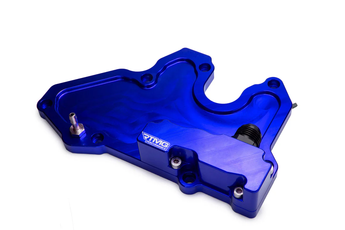 Kit de catch can de carbono RTMG Performance para VW Golf R MK8 / Cupra 2.0 TSI EA888.4 azul