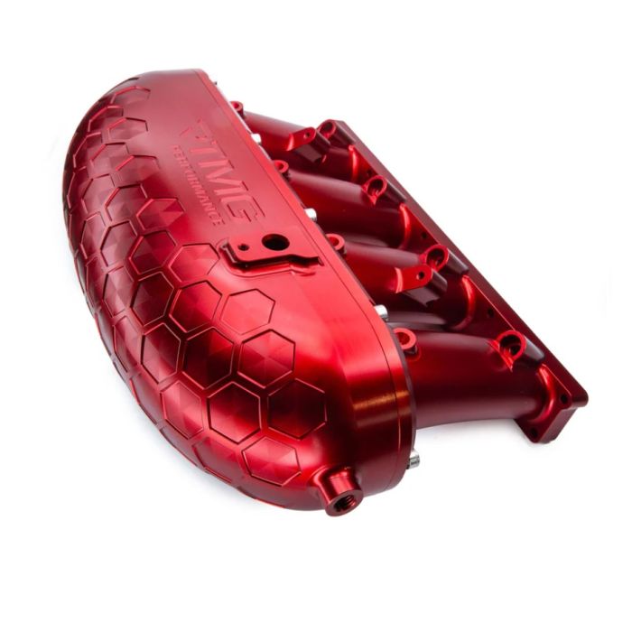 RTMG Performance V2 Machined Aluminum Intake Manifold with Flap Delete Kit Without Fuel Rail for 1.8 2.0 TSI TFSI EA888 Gen 3 Red