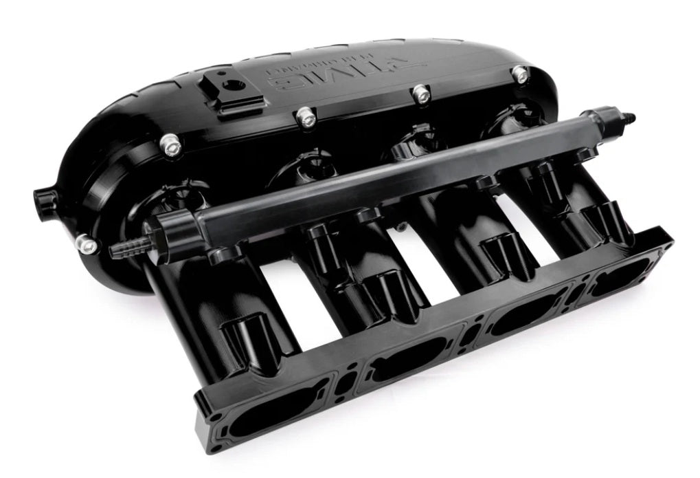 Colector de admisión de aluminio mecanizado V2 sin kit de eliminación de flap con rail de combustible RTMG Performance para 1.8 2.0 TSI TFSI EA888 Gen 3
