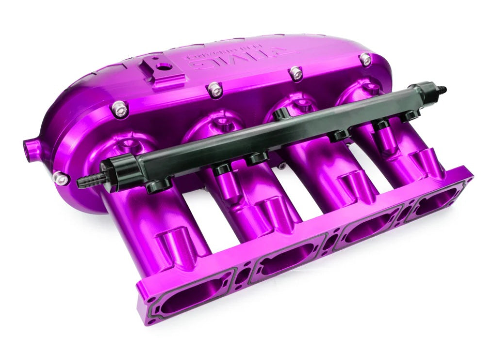 Colector de admisión de aluminio mecanizado V2 sin kit de eliminación de flap con rail de combustible RTMG Performance para 1.8 2.0 TSI TFSI EA888 Gen 3