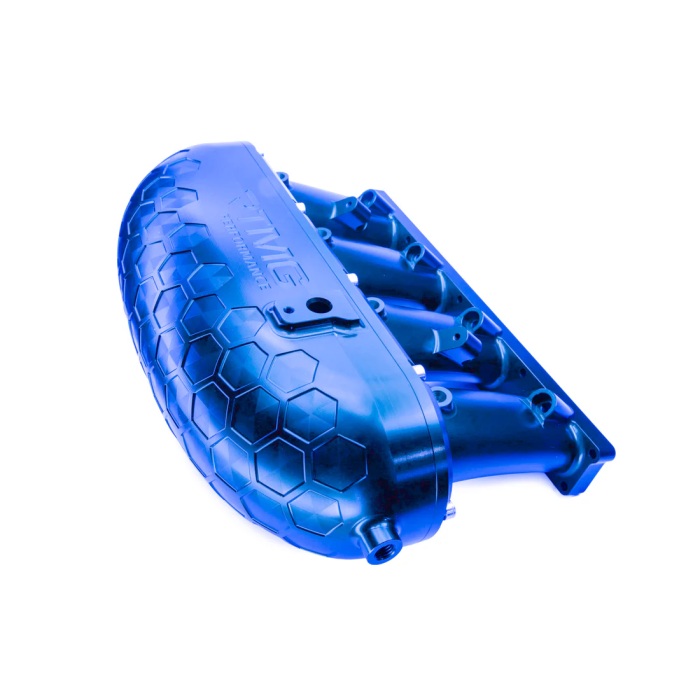 RTMG Performance Billet Aluminum Intake Manifold V2 with Delete and Fuel Rail Kit for 2.0 TSI TFSI EA888 Gen 4 Blue