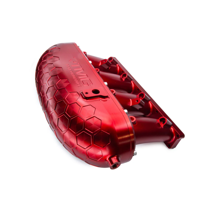 RTMG Performance Billet Aluminum Intake Manifold V2 with Delete Kit and Fuel Rail for 2.0 TSI TFSI EA888 Gen 4 Red