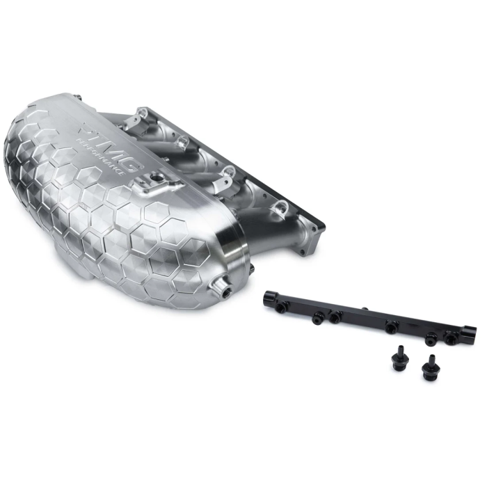 RTMG Performance Machined Aluminum V2 Intake Manifold with Delete Kit and Fuel Rail for 2.0 TSI TFSI EA888 Gen 4 Silver