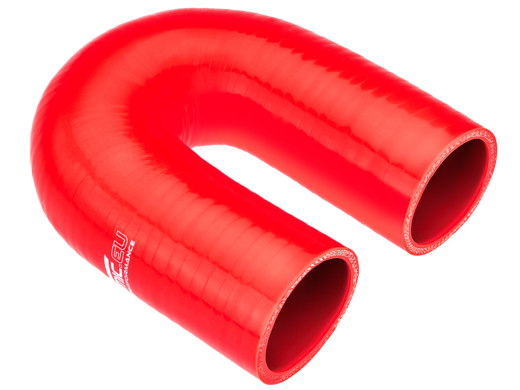 Codo de silicona 180° 35 mm rojo