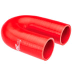 180° Silicone Elbow (54 mm) Red
