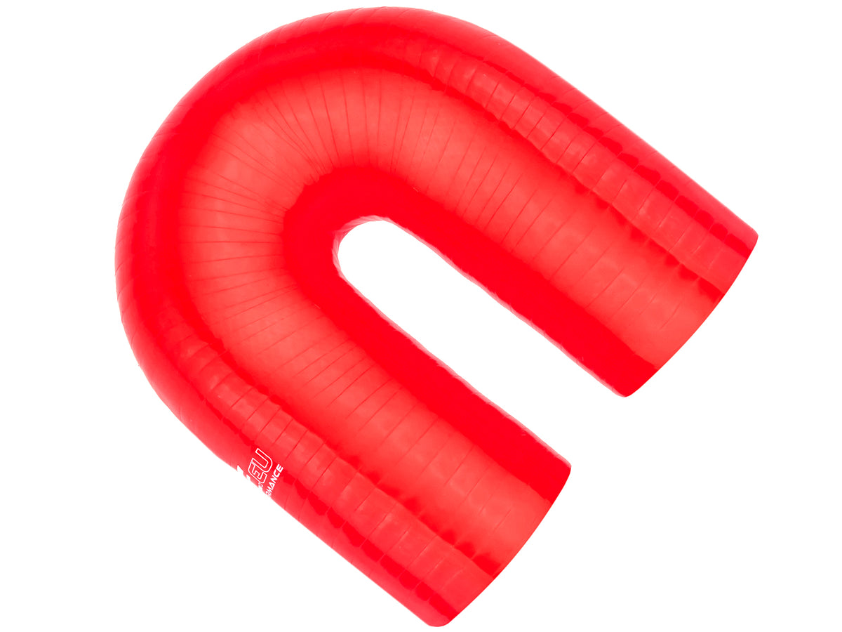 Codo de silicona 180° 63 mm rojo