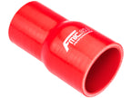 Reductor recto de silicona 63/80 mm rojo