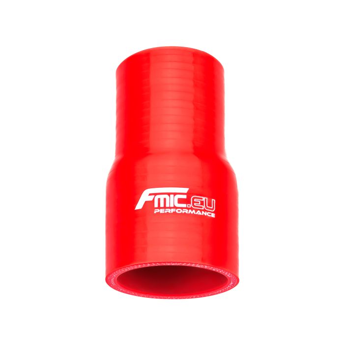 Straight silicone reducer 25/35 mm red