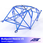 Arco de seguridad Renault Megane II Hatchback 3 puertas Multipoint Weld In V5