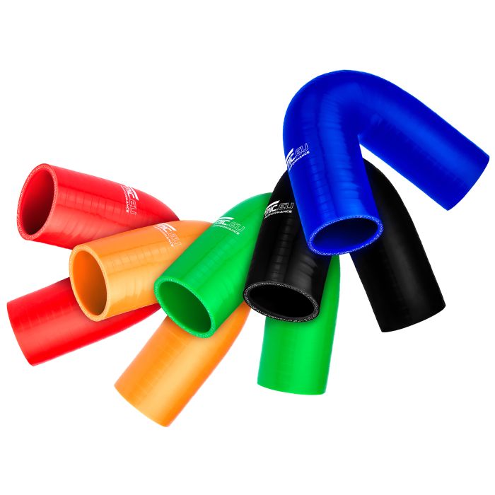 135° silicone elbow (63 mm) black